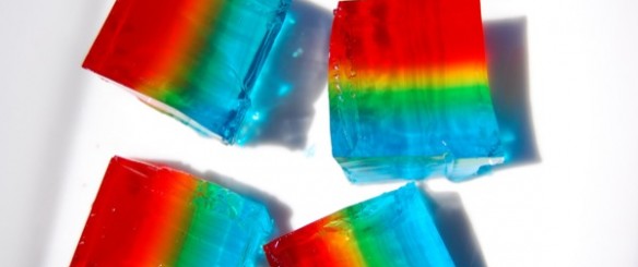 rainbow jello (only 3 colors!) NoBiggie.net