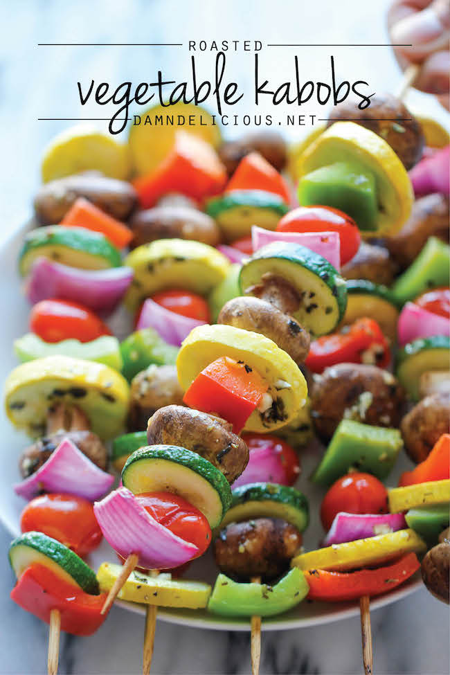 Vegetable Kabobs | 25+ Delicious Vegetable Side Dishes