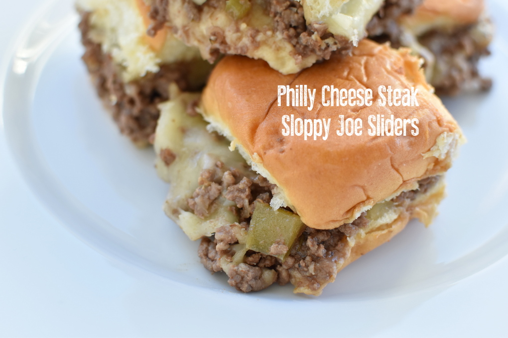 Philly Cheese Steak Sloppy Joe Sliders
