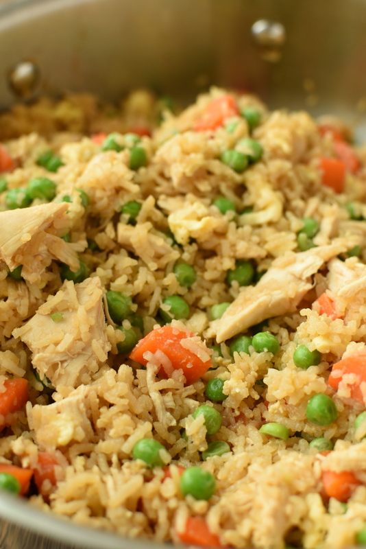 one pan chicken fried rice