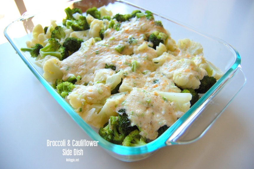 Broccoli and Cauliflower side dish | NoBiggie.net