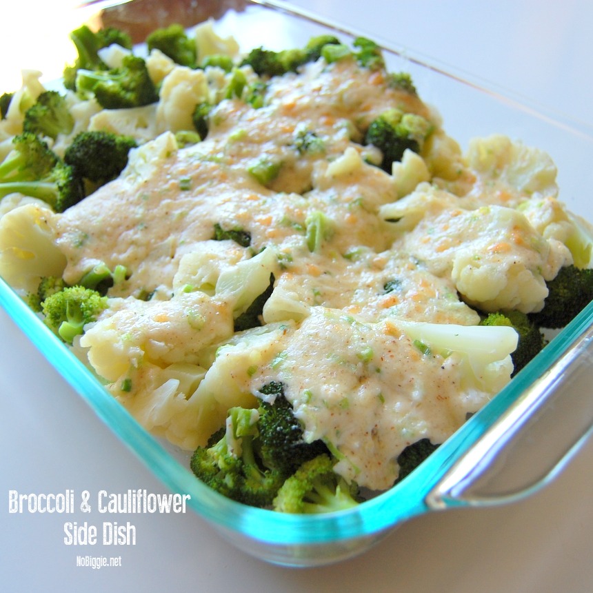 Broccoli and Cauliflower side dish | NoBiggie.net