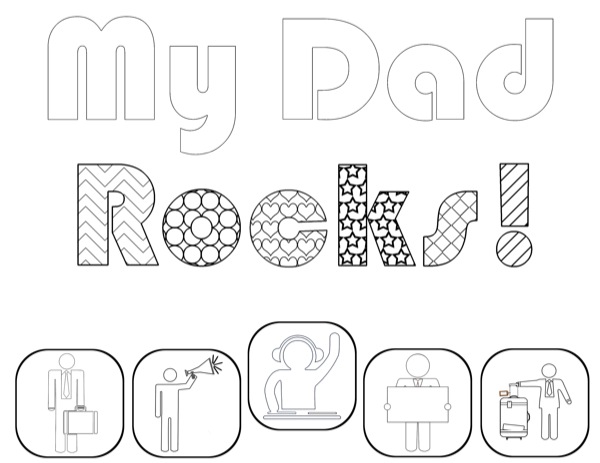 Father's Day Printable coloring page | NoBiggie.net
