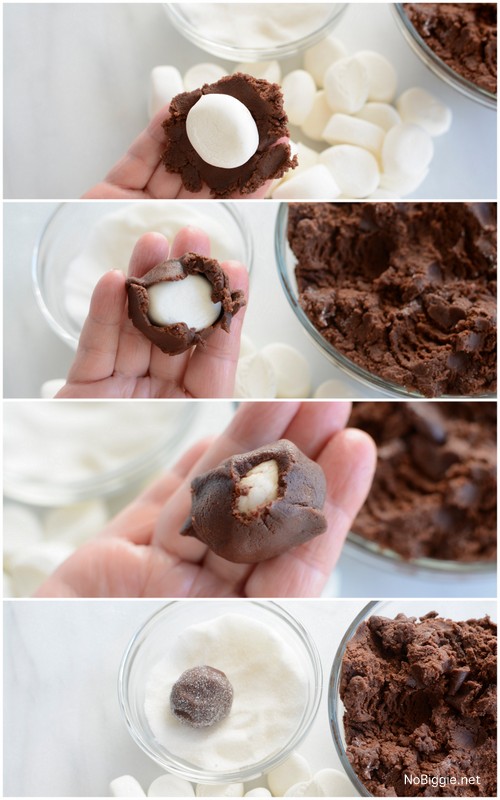 learn how to make chocolate marshmallow cookies | NoBiggie.net