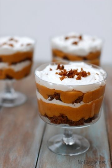 mini pumpkin gingerbread trifles | NoBiggie.net
