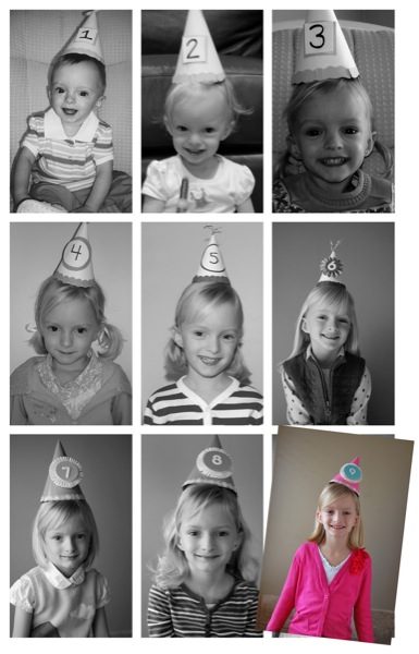 birthday hat collage