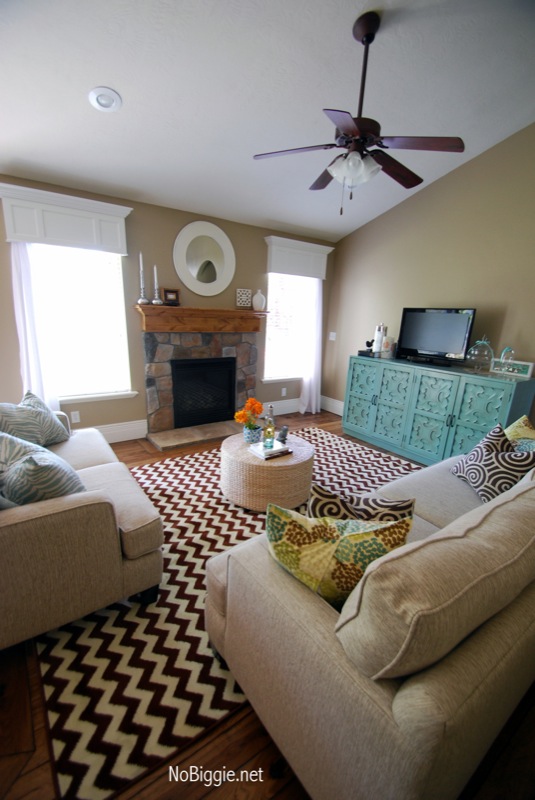 family room makeover before and after