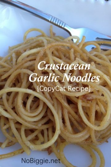 garlic noodles copycat #recipe www.NoBiggie.net