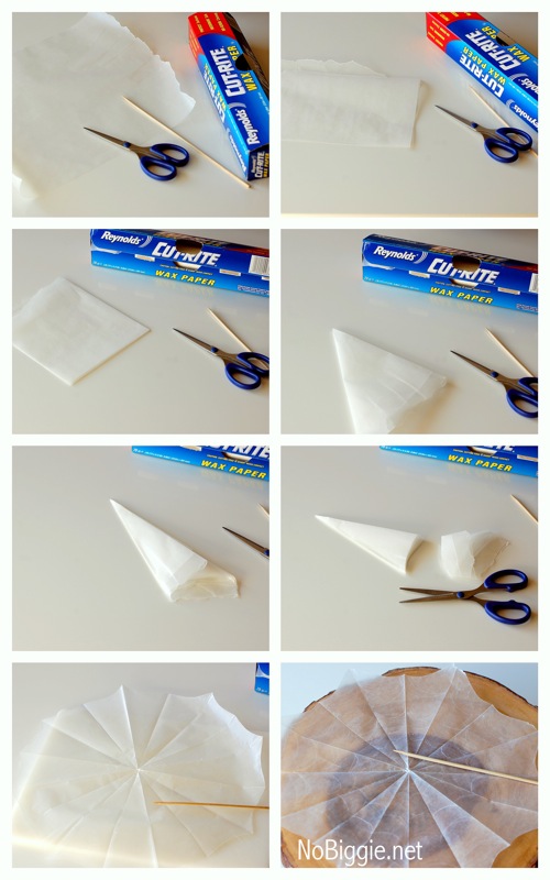 HowTo waxed paper spider webs | NoBiggie.net