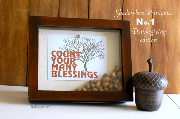 Free shadowbox printable for Fall | NoBiggie.net