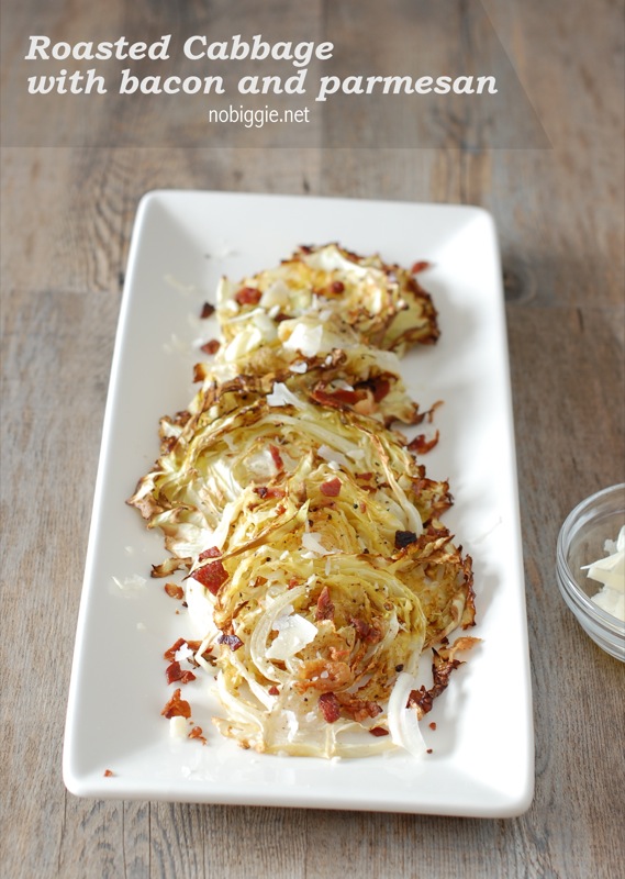 Roasted Cabbage with Bacon and Parmesan