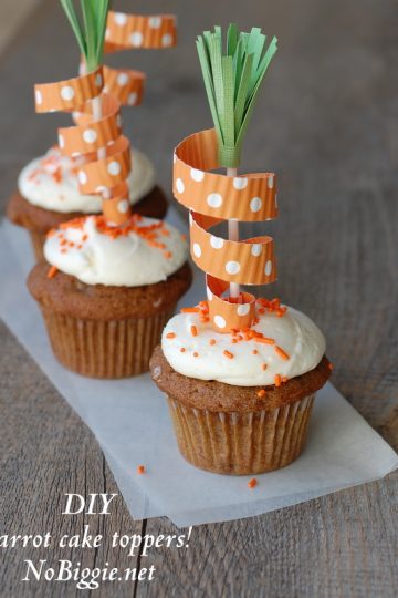 DIY carrot cake toppers | NoBiggie.net