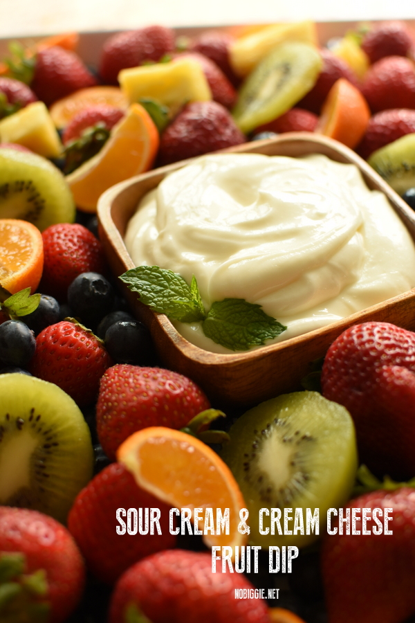 sour cream cream cheese fruit dip