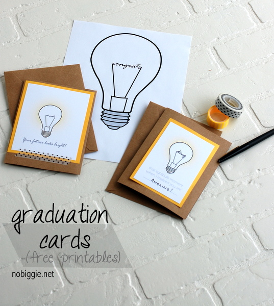 graduation cards (free printables) | NoBiggie.net