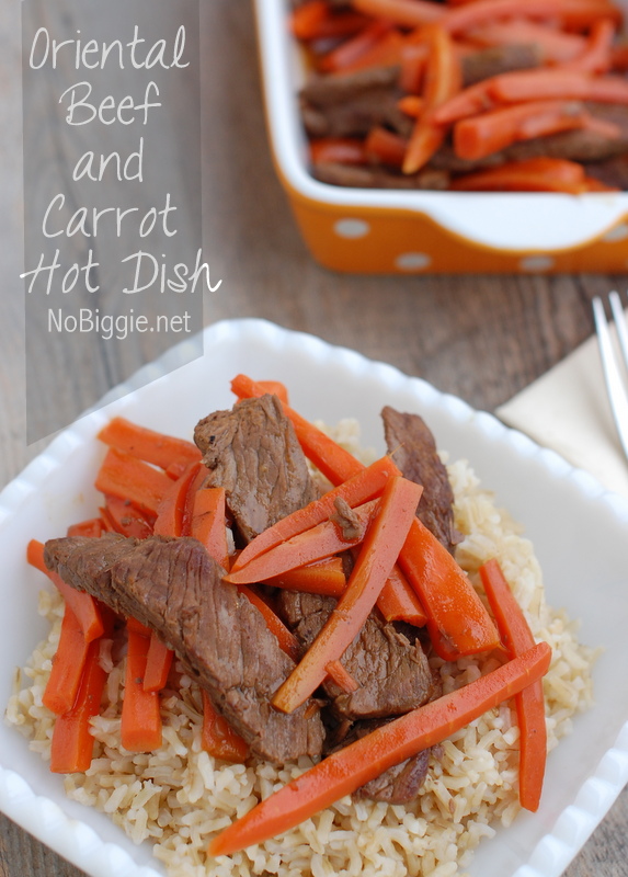 oriental beef and carrot hot dish | NoBiggie.net