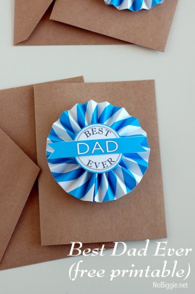 Father's Day Printable medallion - free printables on NoBiggie.net