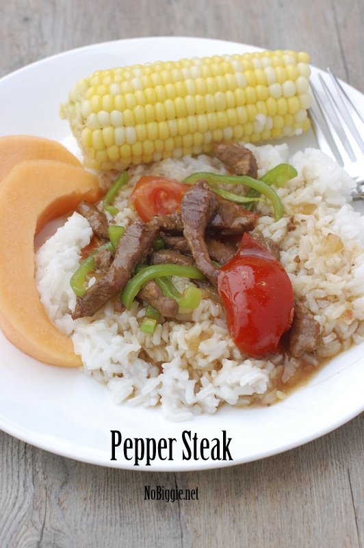 Pepper Steak over rice | NoBiggie.net