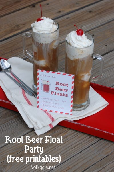 Root Beer float party invitations (free download) | NoBiggie.net