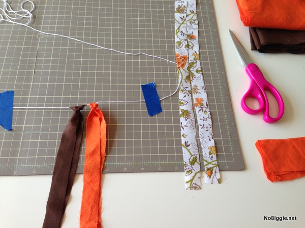 DIY fabric garland