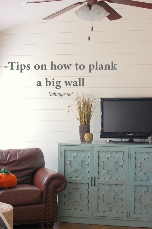 Tips on how to plank a big wall - NoBiggie.net