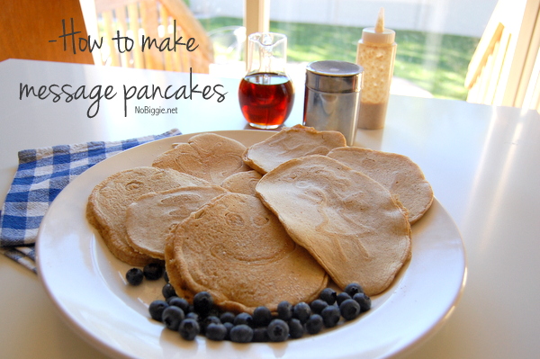 make a big batch of message pancakes | NoBiggie.net