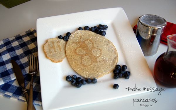 make meassage pancakes with the kids! | NoBiggie.net