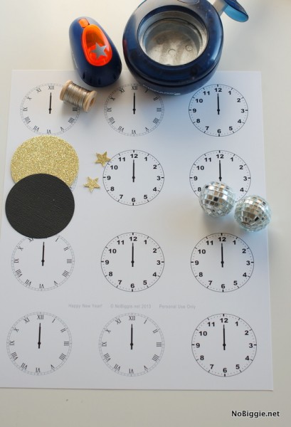 New Year's Eve Midnight Clock Printable | NoBiggie.net