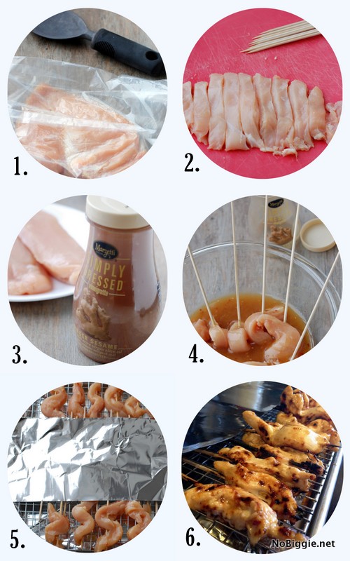 How to make chicken satay - recipe on NoBiggie.net