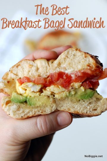 The Best Breakfast Bagel Sandwich | NoBiggie.net