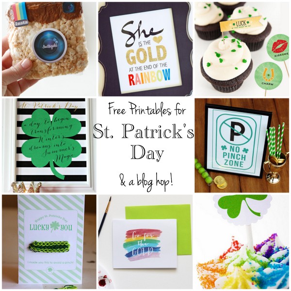 free St. Patrick's Day printables and blog hop