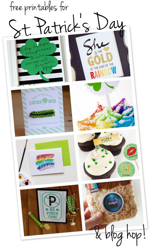 free printables for St. Patrick's Day + a blog hop