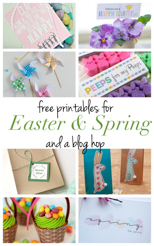 8 free printables for Easter and Spring