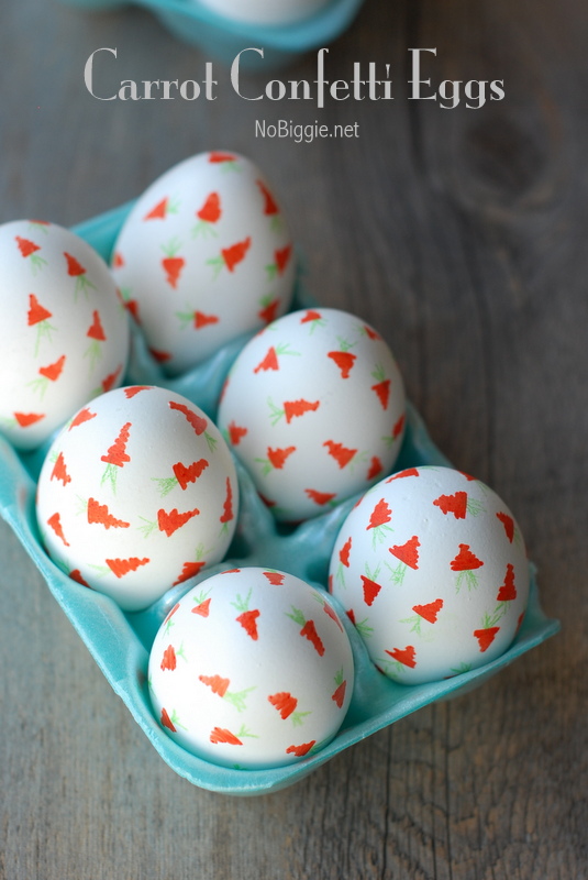 Carrot Confetti Eggs DIY | NoBiggie.net
