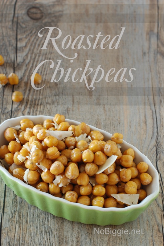 Roasted Chickpeas - a healthy snack you'll love | NoBiggie.net #roasted_chickpeas