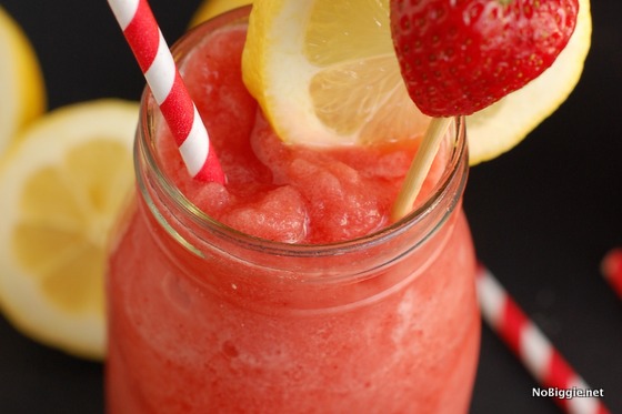 Strawberry Lemonade Slush | NoBiggie.net