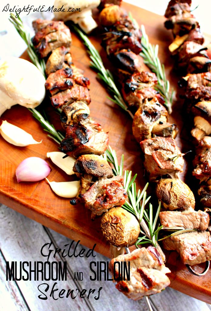 Grilled Mushroom and Sirloin Skewers | 25+ Grilling Recipes