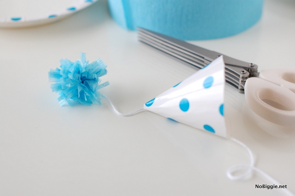 How to make a mini party hat - Step 7 | NoBiggie.net