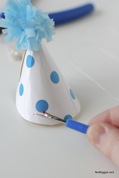 How to make a mini party hat - Step 9 | NoBiggie.net