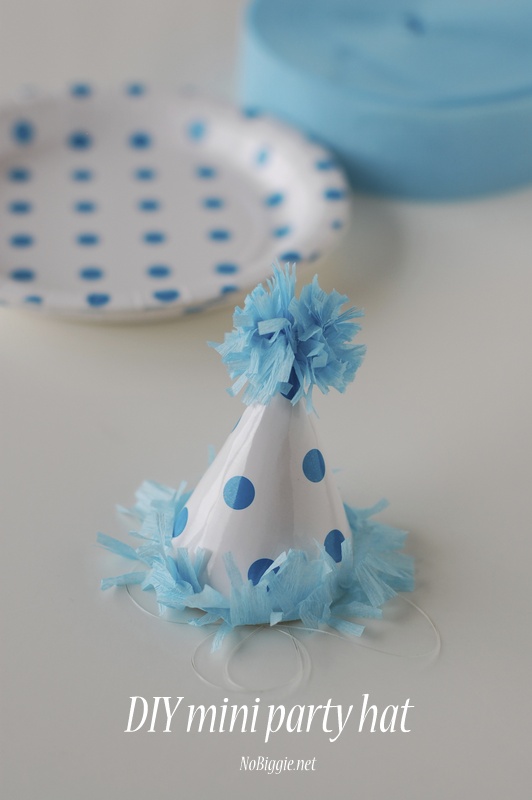 How to make a mini party hat from a cute paper plate! | NoBiggie.net