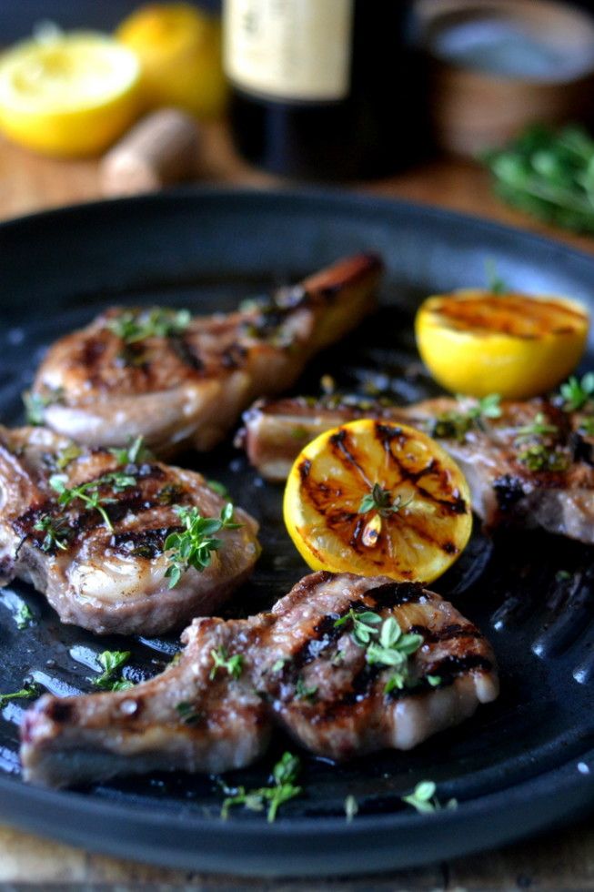 Lemon Thyme Lamb Chops | 25+ Grilling Recipes