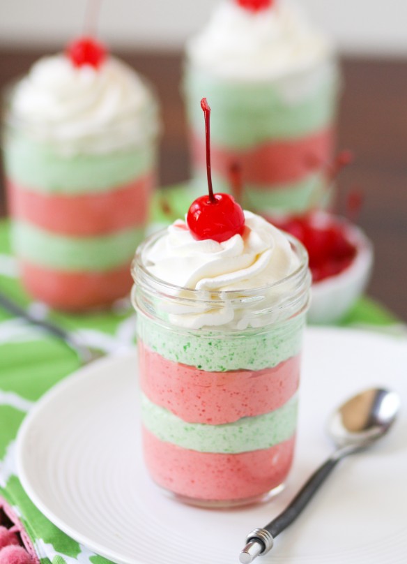 Cherry Limeade Layered Mousse | 25+ Cherry Recipes