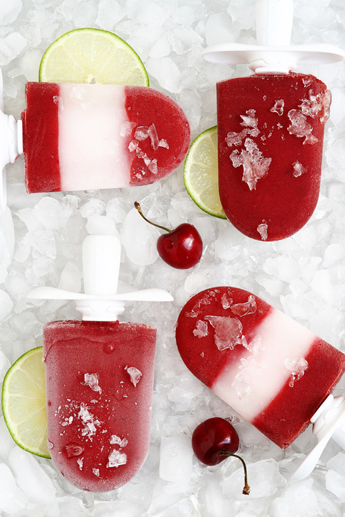 Cherry Limeade Quick Pops | 25+ Cherry Recipes
