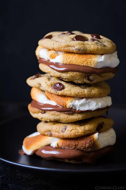 Chocolate Chip Cookie S'mores | 25+ S'mores Recipes