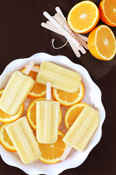pineapple orange banana popsicles | 25+ Desserts on a Stick