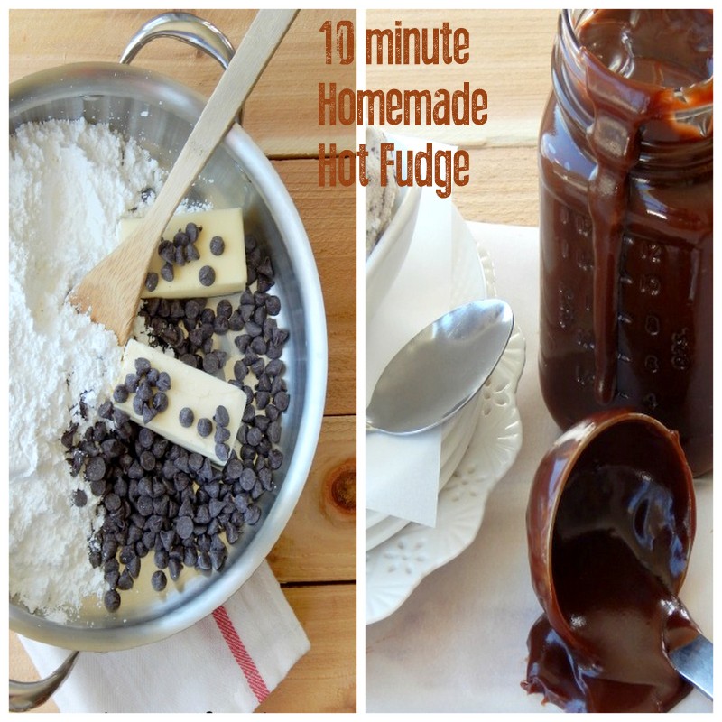 10 minute homemade hot fudge
