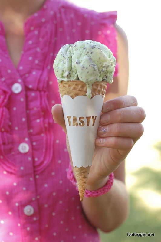 DIY tasty ice cream cone wrappers | NoBiggie.net