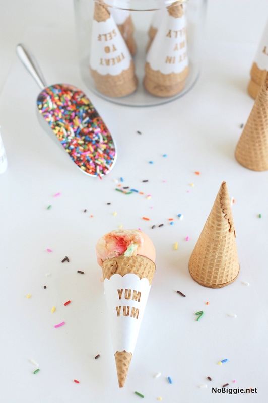 make your own customized ice cream cone wrappers | NoBiggie.net