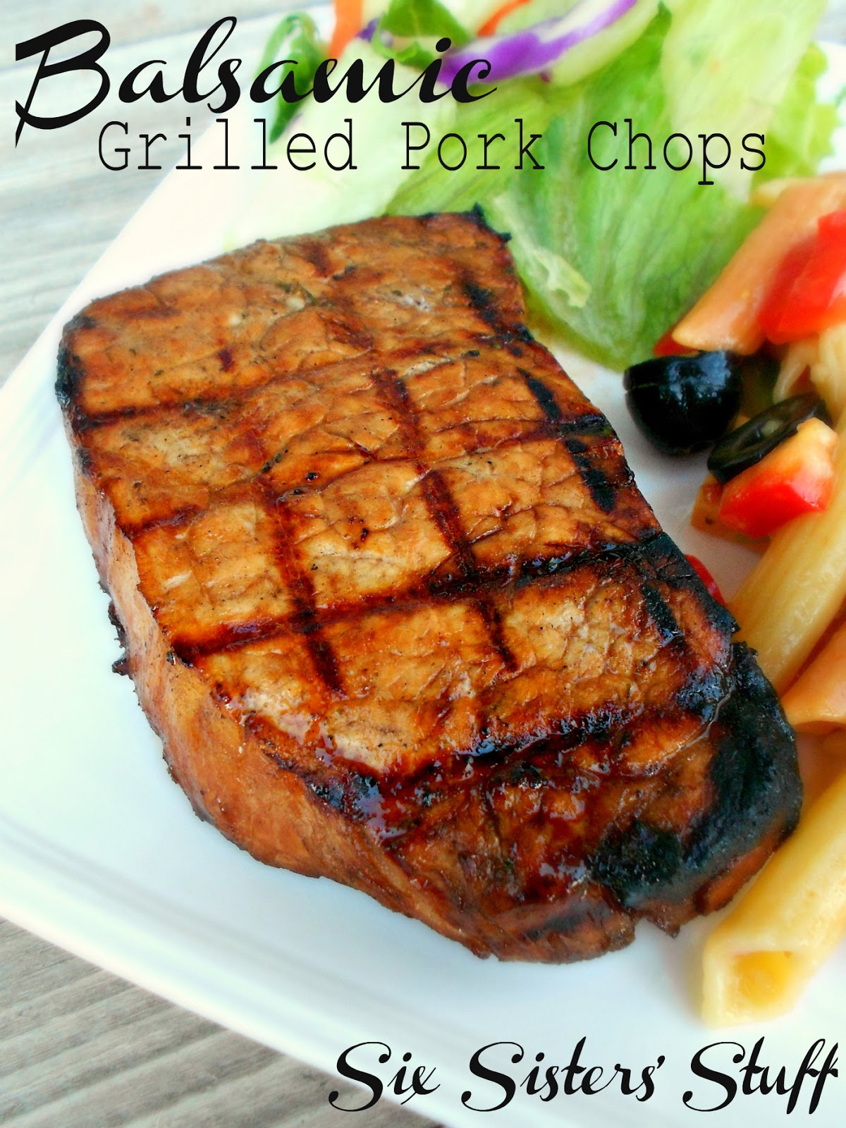 Balsamic Grilled Pork Chops | 25+ gluten and dairy free recipes
