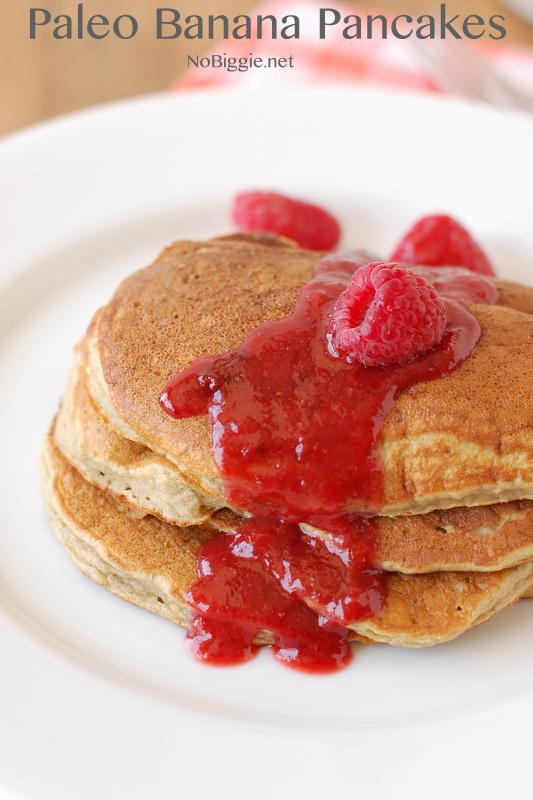 Paleo Banana Pancakes | 25+ gluten free and dairy free breakfast recipes | NoBiggie.net