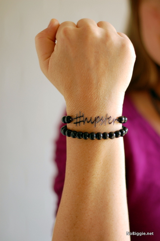 hipster bracelet made with the #Cricut_Explore | NoBiggie.net